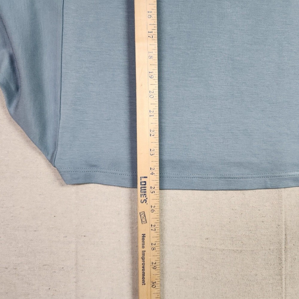 etcetera Top Womens XS Blue Kimono Sleeve Oversized Shirt Rayon Blend - Picture 7 of 14